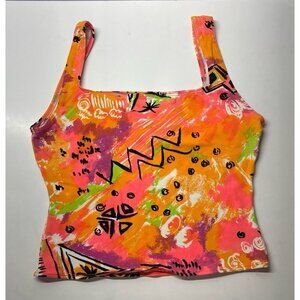 Neon‎ 90s style Crop Tank Top (large) Danskins